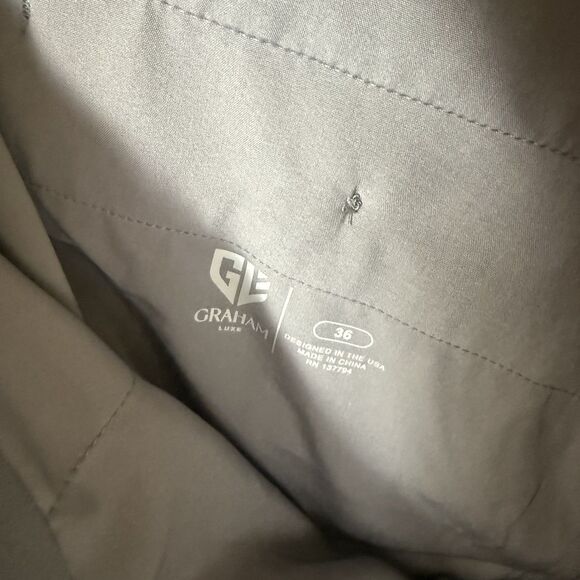 NWT Graham Luxe Shorts Mens Size 36 Trace Gray Performance Soft Stretch Golf - Picture 10 of 12